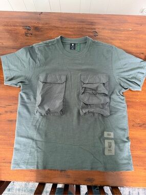 G-Star Olive Green Utility Pocket Tee